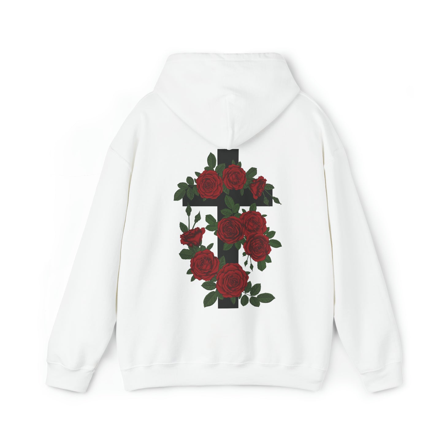 VM "Cross with Roses" - Unisex Hooded Sweatshirt