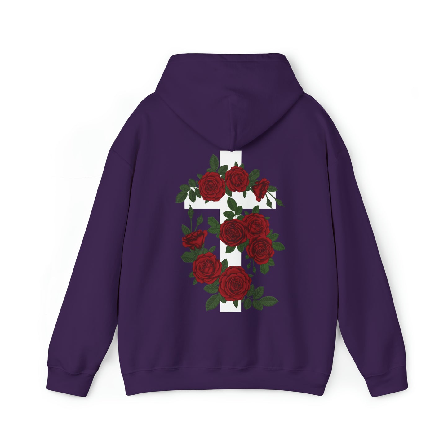 VM "Cross with Roses" - Unisex Hooded Sweatshirt