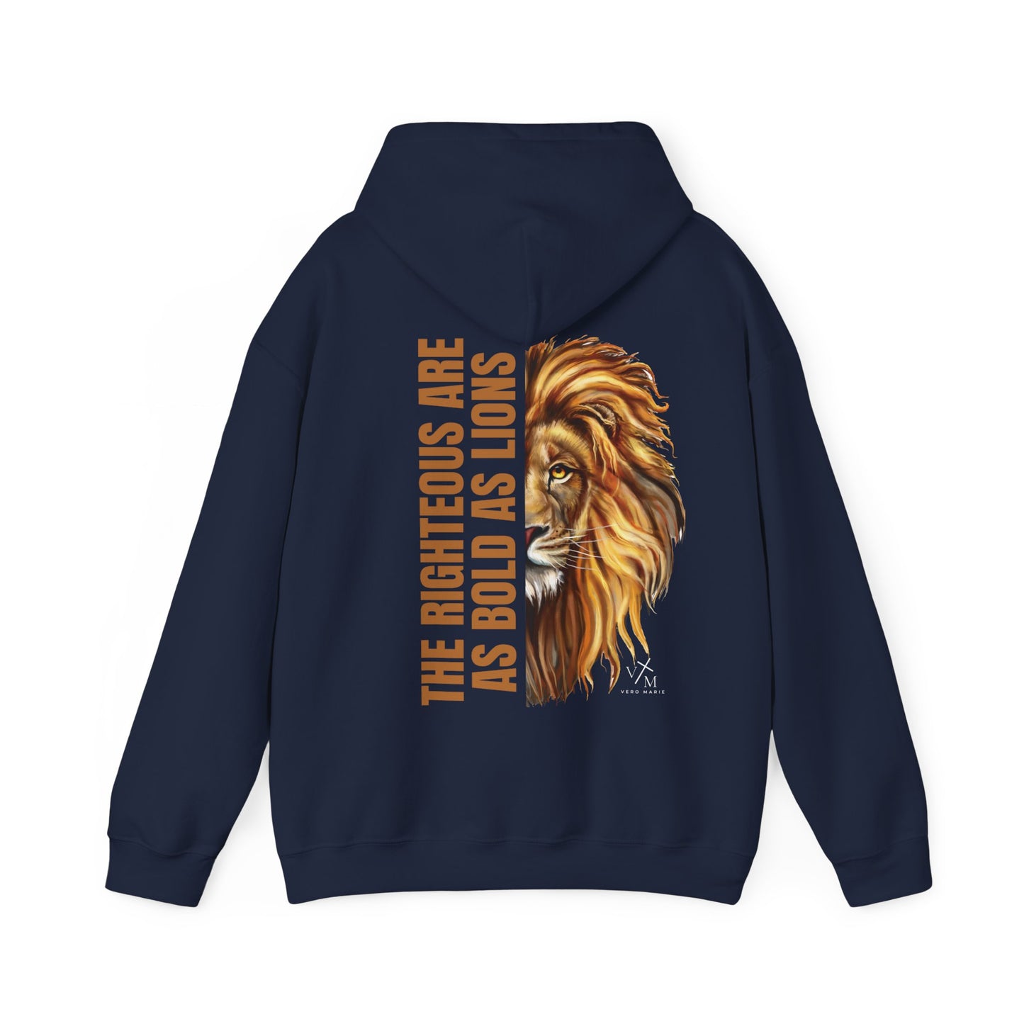 VM "Proverbs 28:1" - Unisex Hooded Sweatshirt