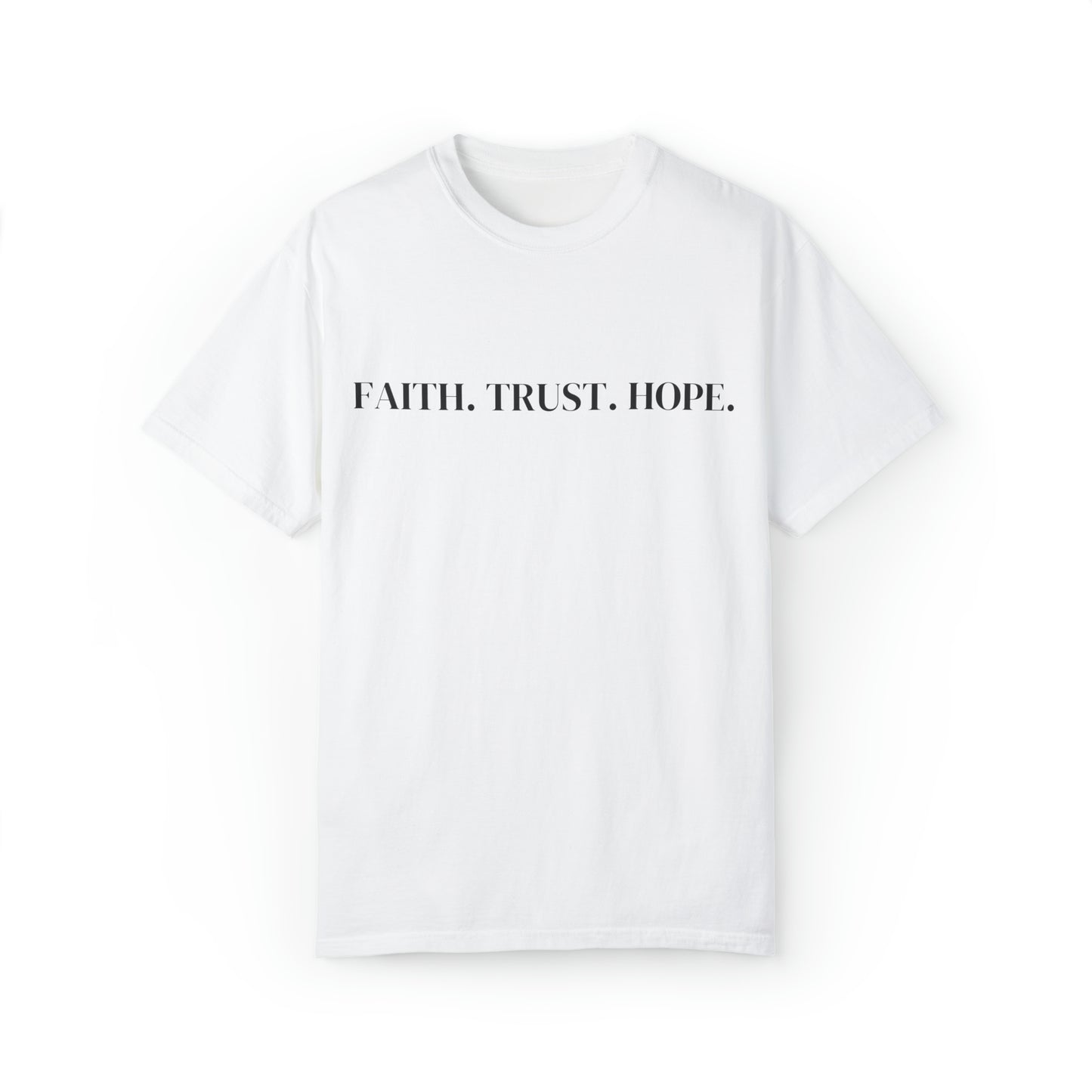 VM "Faith. Trust. Hope." - Unisex Comfort Colors T-shirt