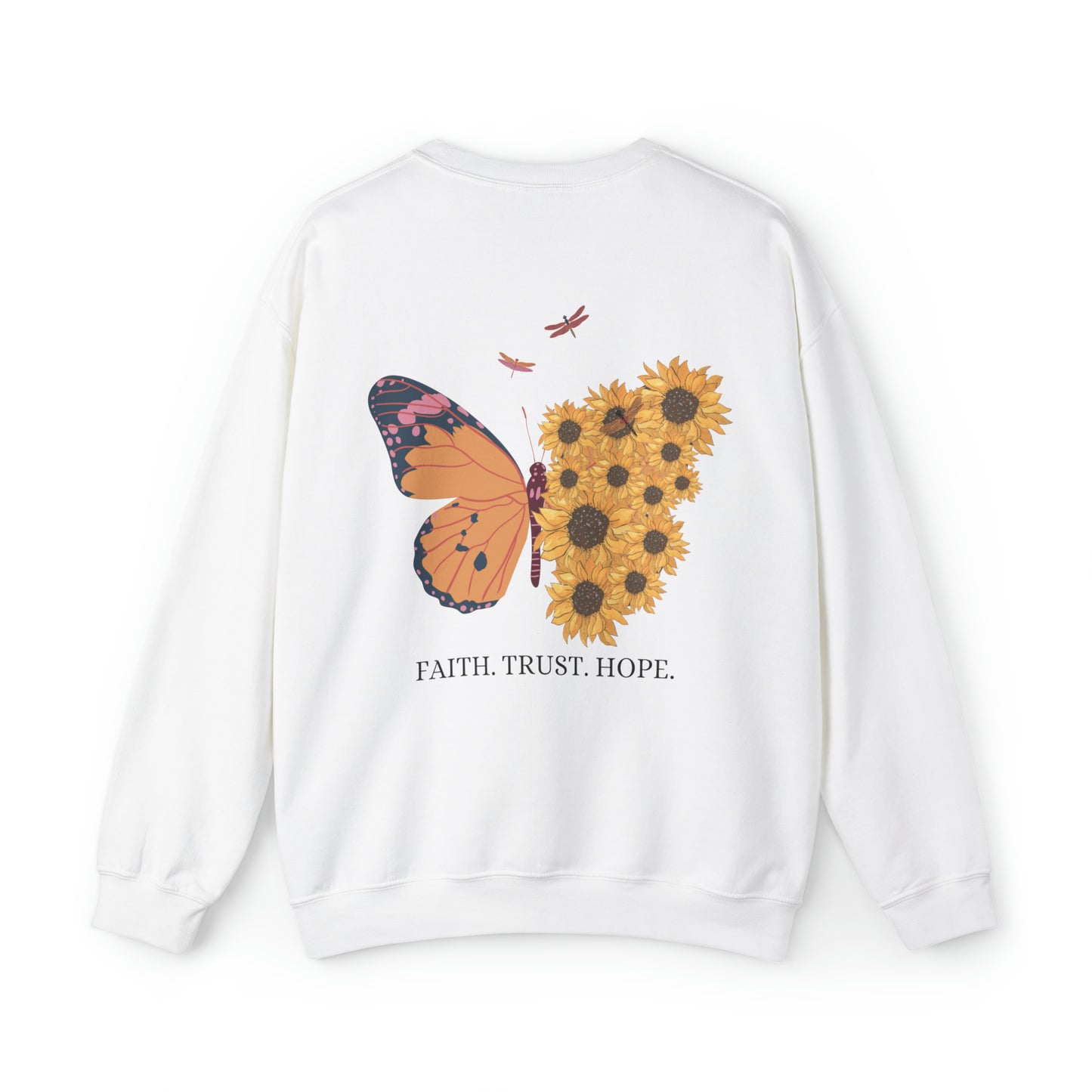 VM "Butterfly- Faith. Trust. Hope. " - Unisex Crewneck Sweatshirt