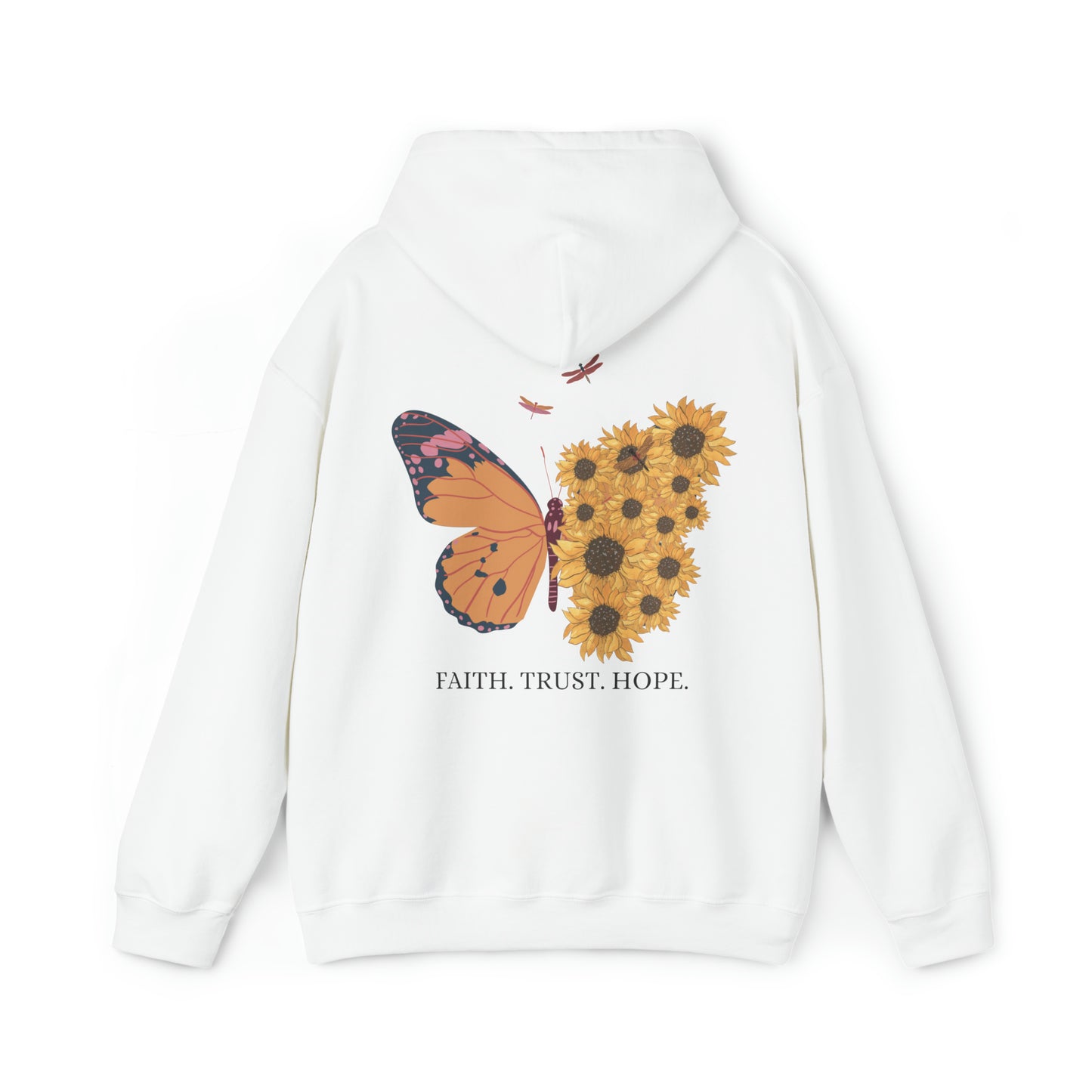 VM "Butterfly- Faith. Trust. Hope. " - Unisex Hooded Sweatshirt