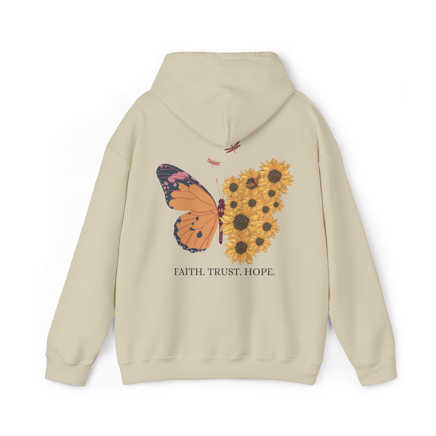 VM "Butterfly- Faith. Trust. Hope. " - Unisex Hooded Sweatshirt