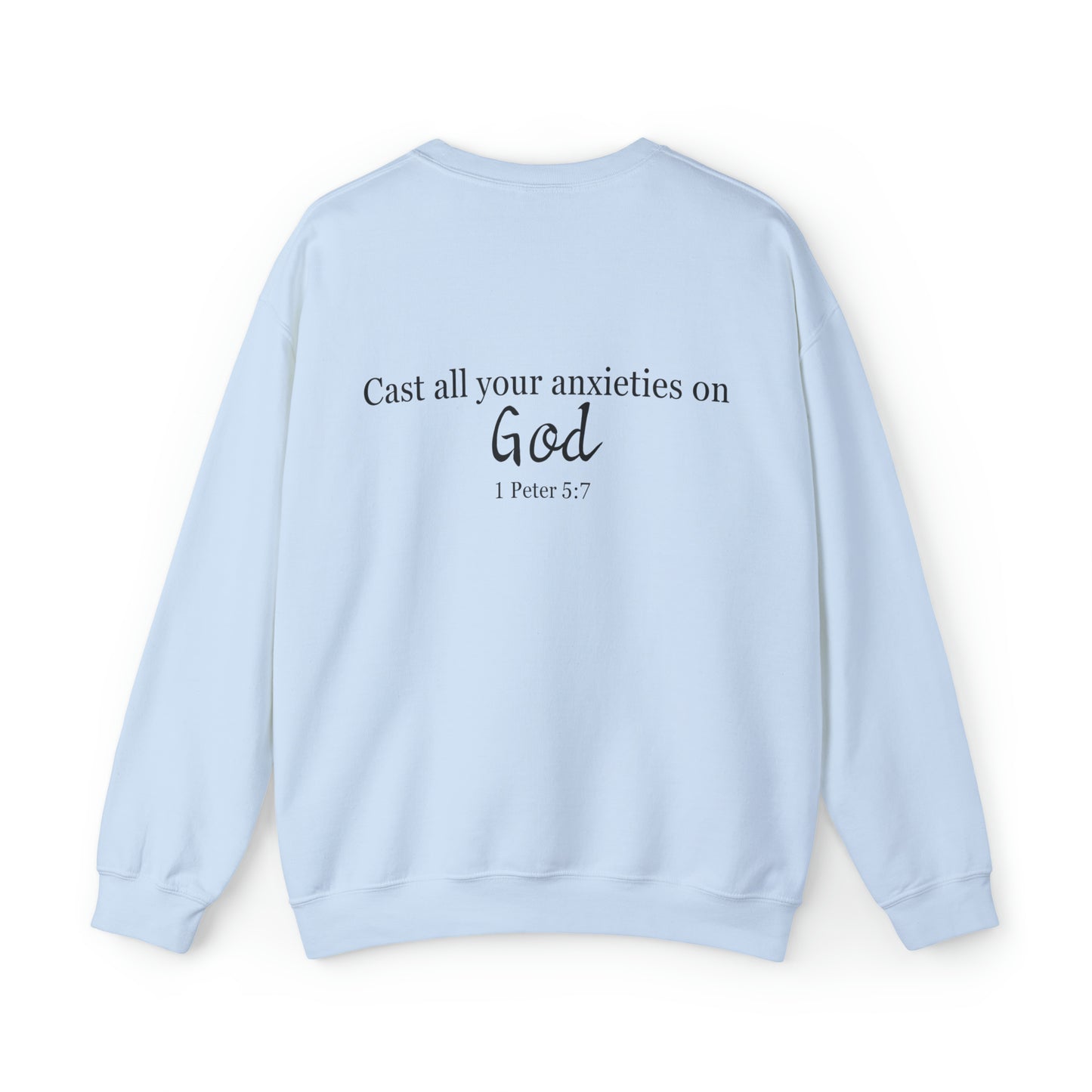 VM "Cast all your anxieties on God." - Unisex Crewneck Sweatshirt