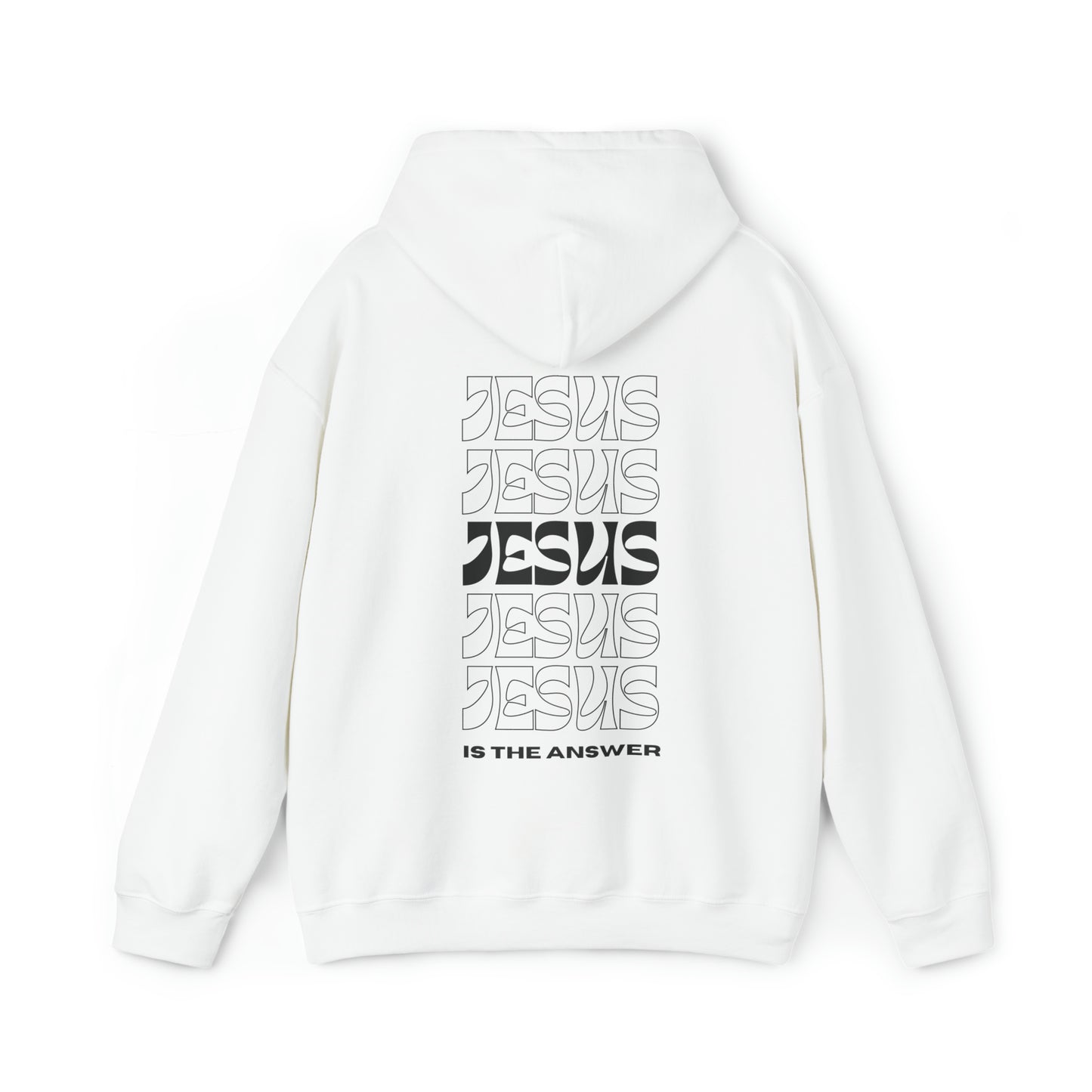 VM "JESUS is the answer" - Unisex Hooded Sweatshirt