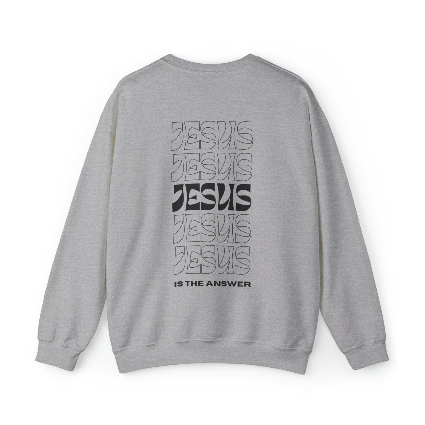VM "JESUS is the answer" - Unisex Crewneck Sweatshirt