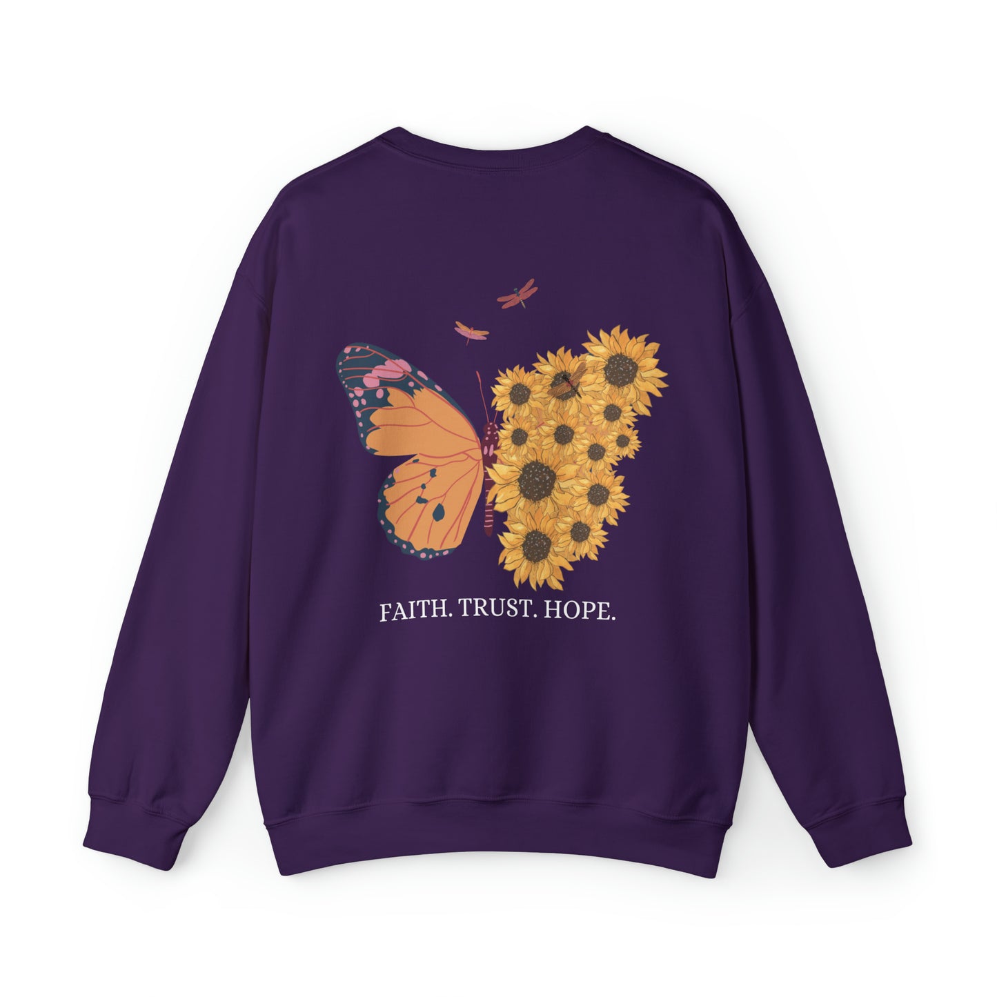 VM "Butterfly- Faith. Trust. Hope. " - Unisex Crewneck Sweatshirt