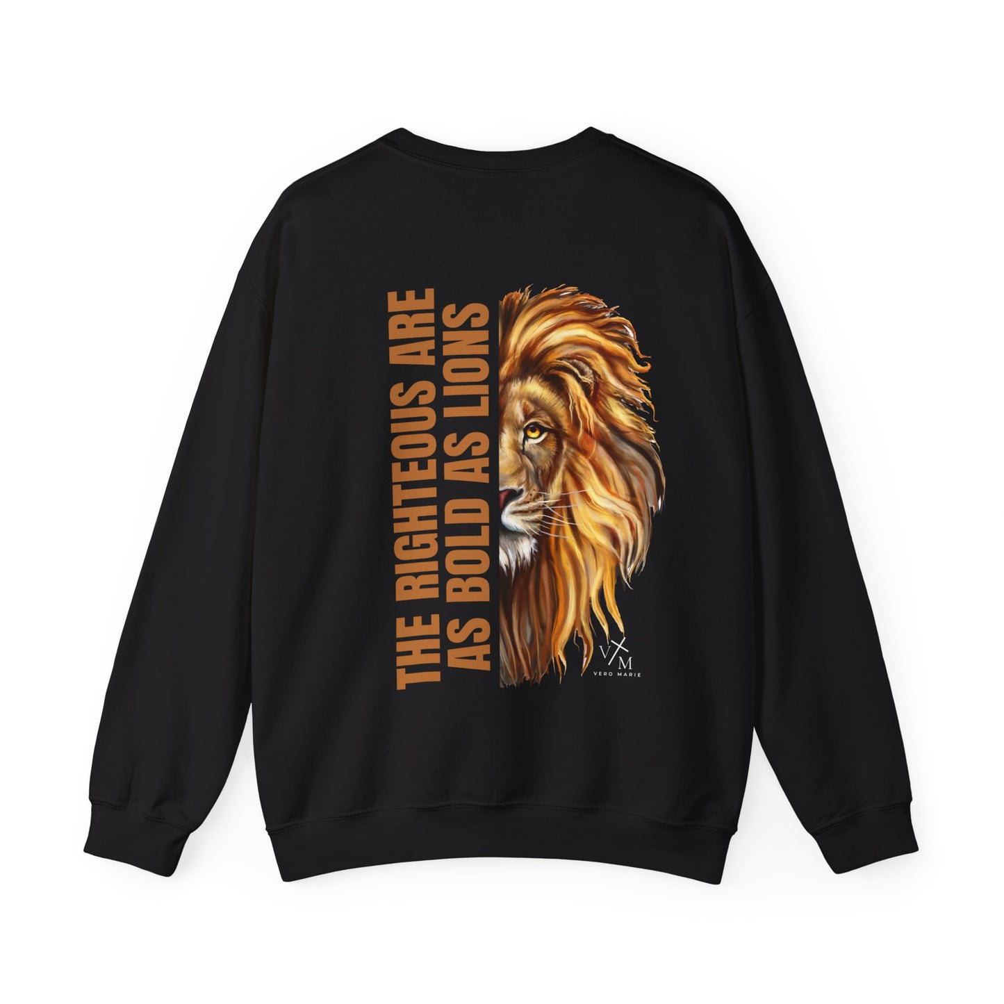 VM "Proverbs 28:1" - Unisex Crewneck Sweatshirt