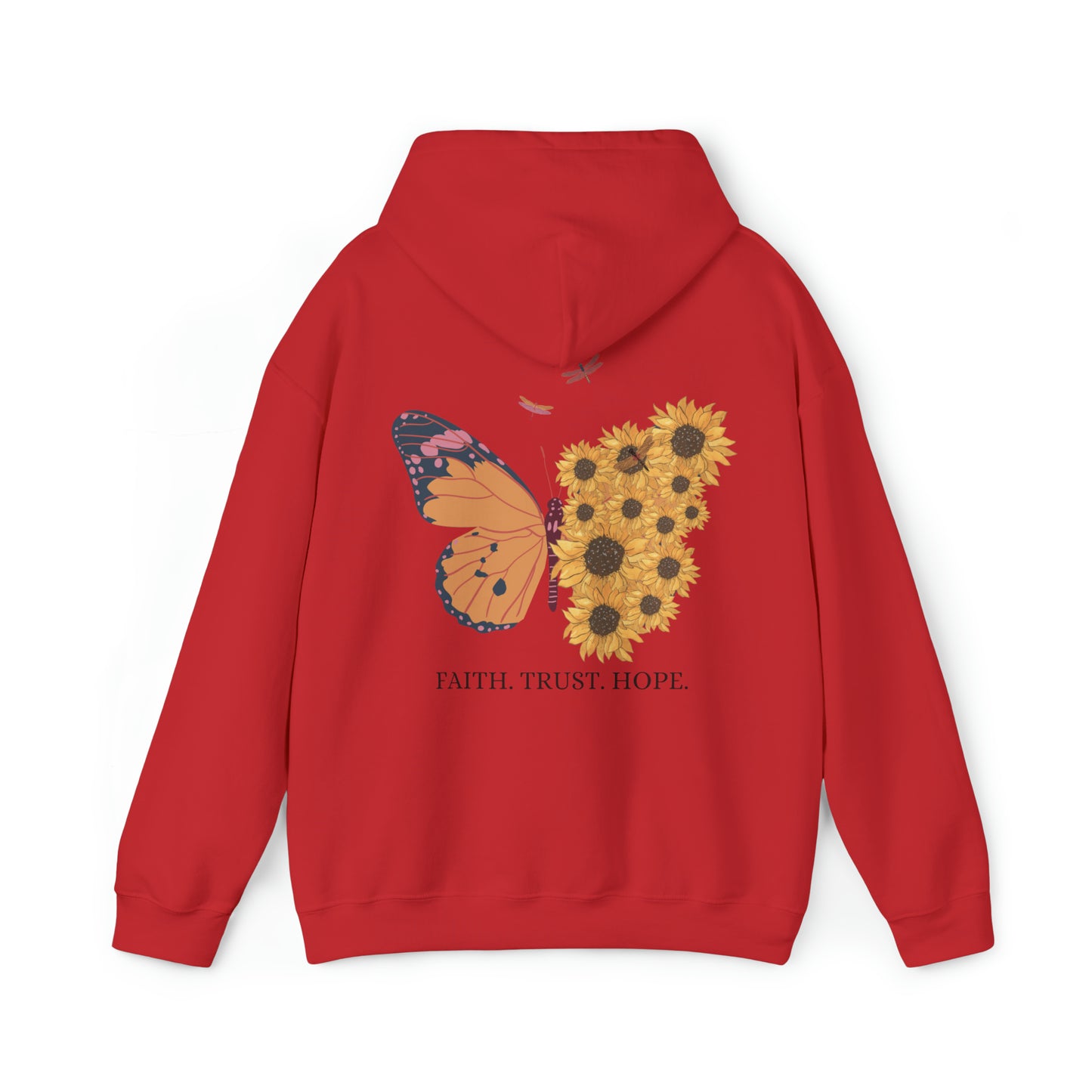 VM "Butterfly- Faith. Trust. Hope. " - Unisex Hooded Sweatshirt