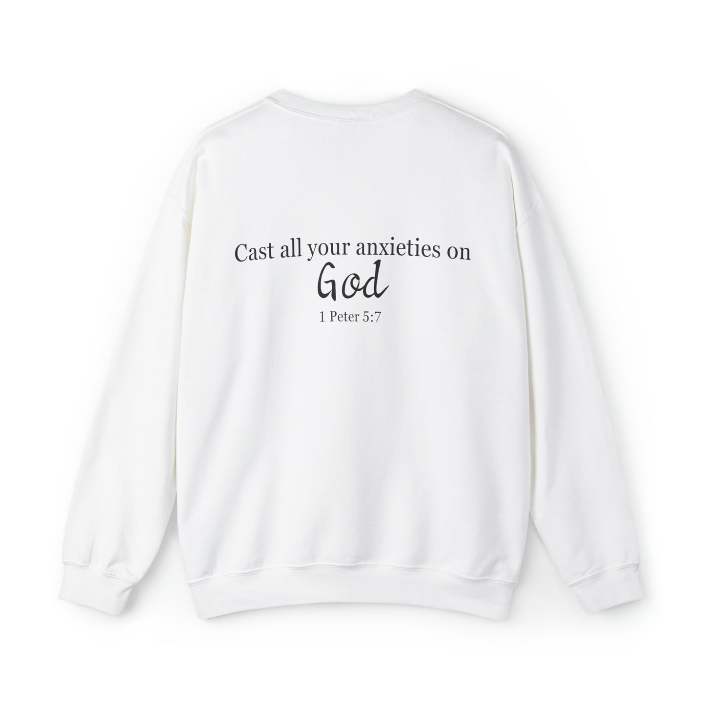 VM "Cast all your anxieties on God." - Unisex Crewneck Sweatshirt