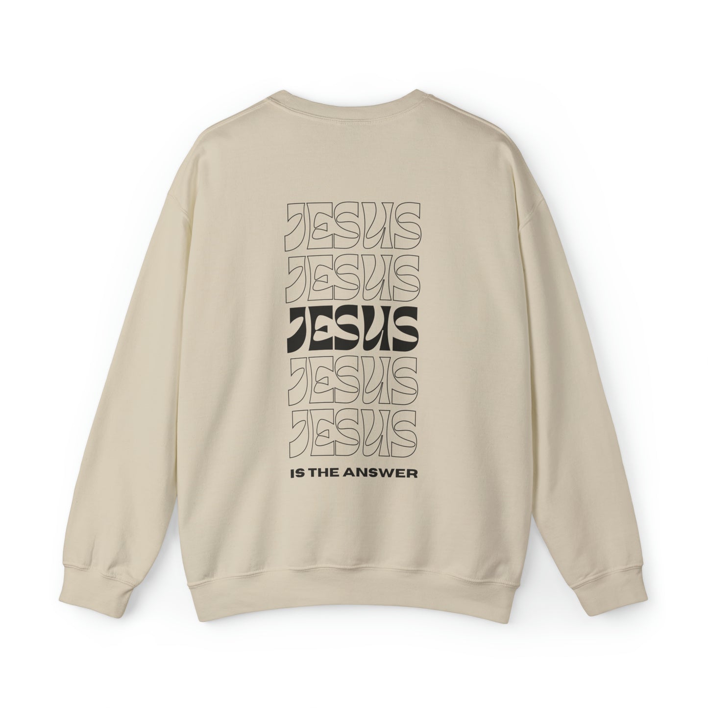 VM "JESUS is the answer" - Unisex Crewneck Sweatshirt