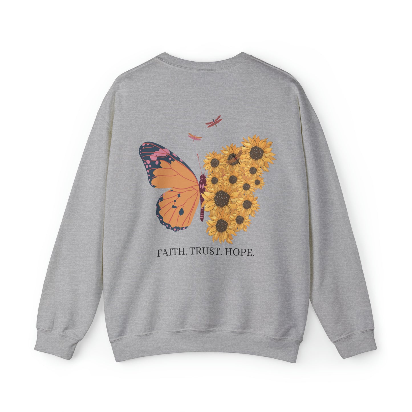 VM "Butterfly- Faith. Trust. Hope. " - Unisex Crewneck Sweatshirt