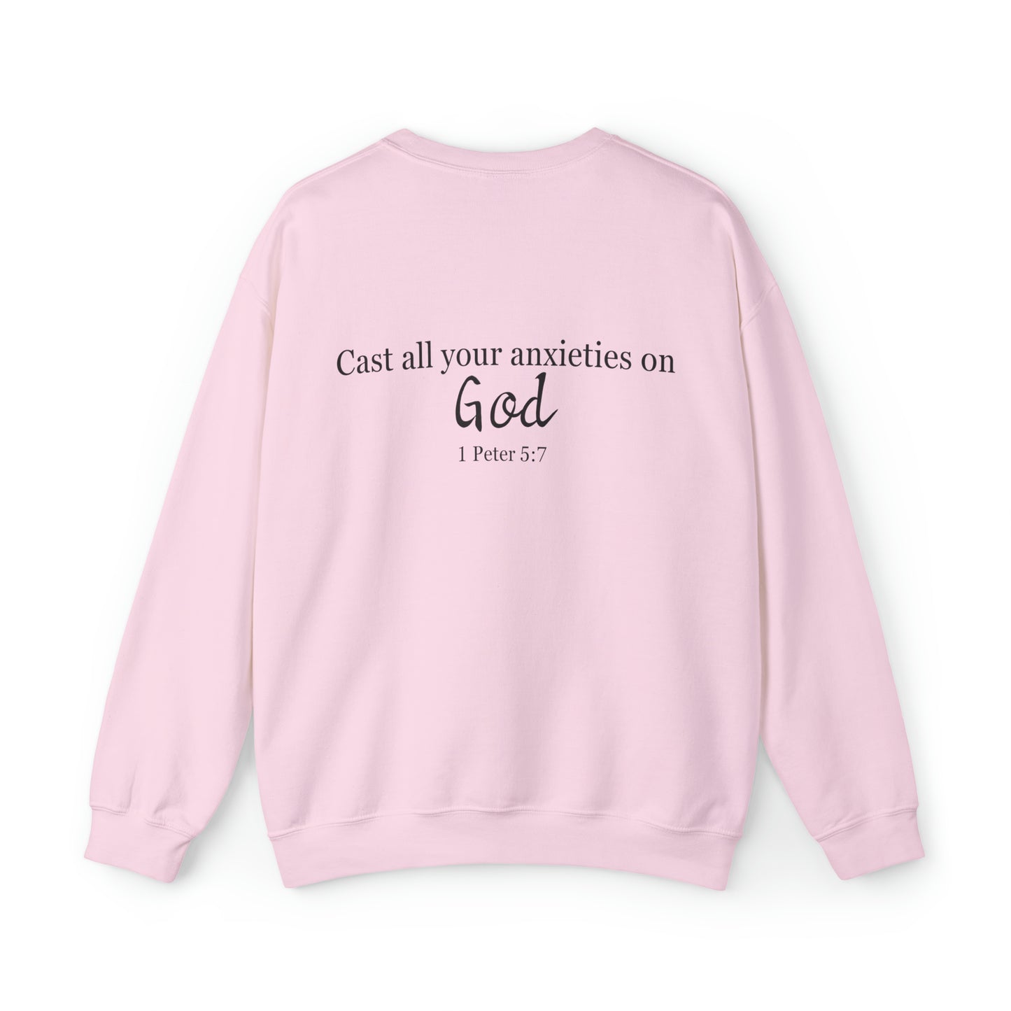 VM "Cast all your anxieties on God." - Unisex Crewneck Sweatshirt