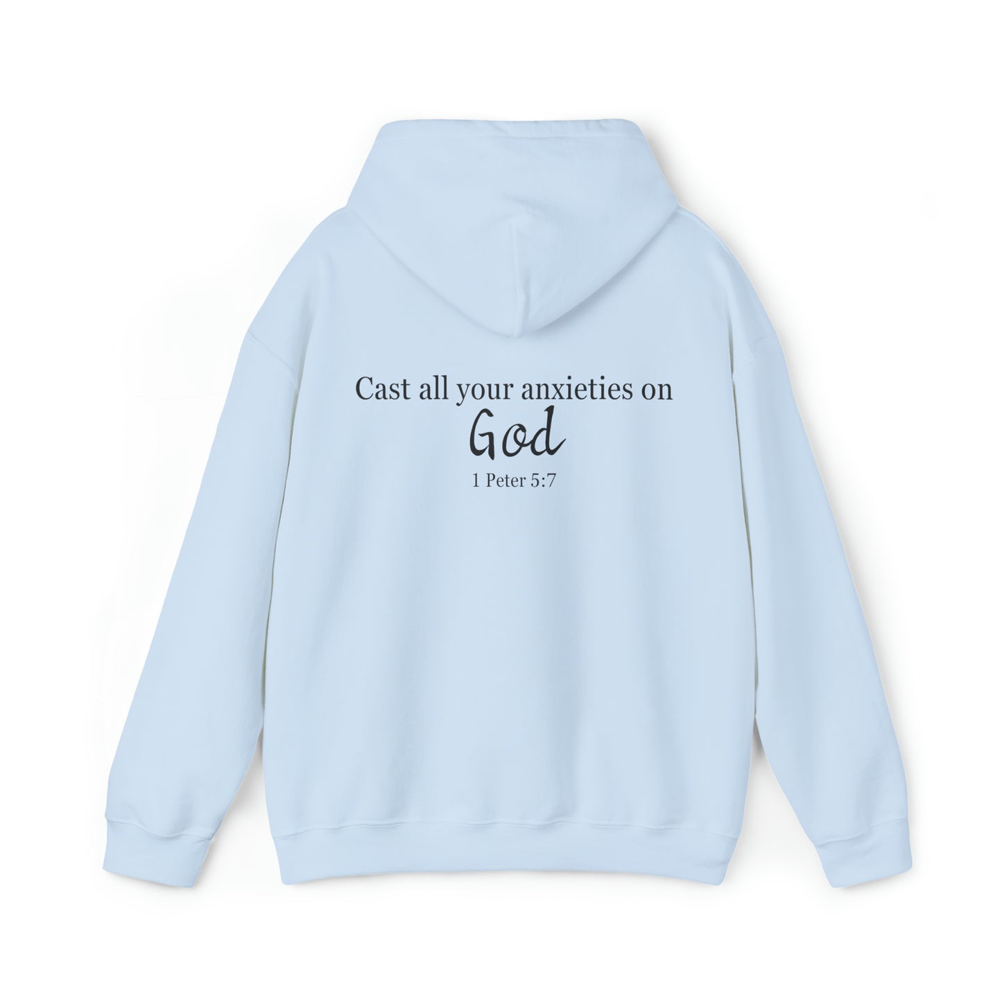 VM "Cast all your anxieties on God" - Unisex Hooded Sweatshirt