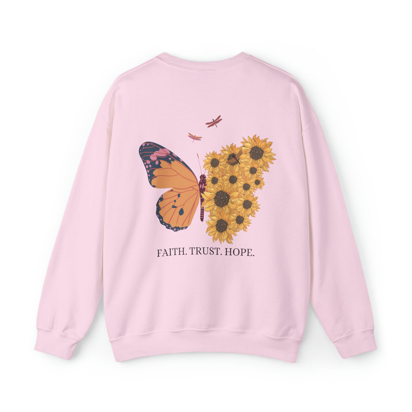 VM "Butterfly- Faith. Trust. Hope. " - Unisex Crewneck Sweatshirt