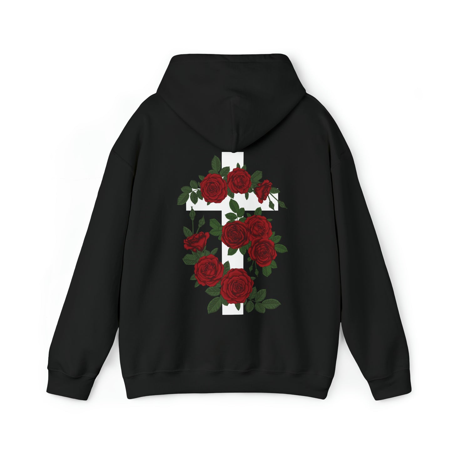 VM "Cross with Roses" - Unisex Hooded Sweatshirt