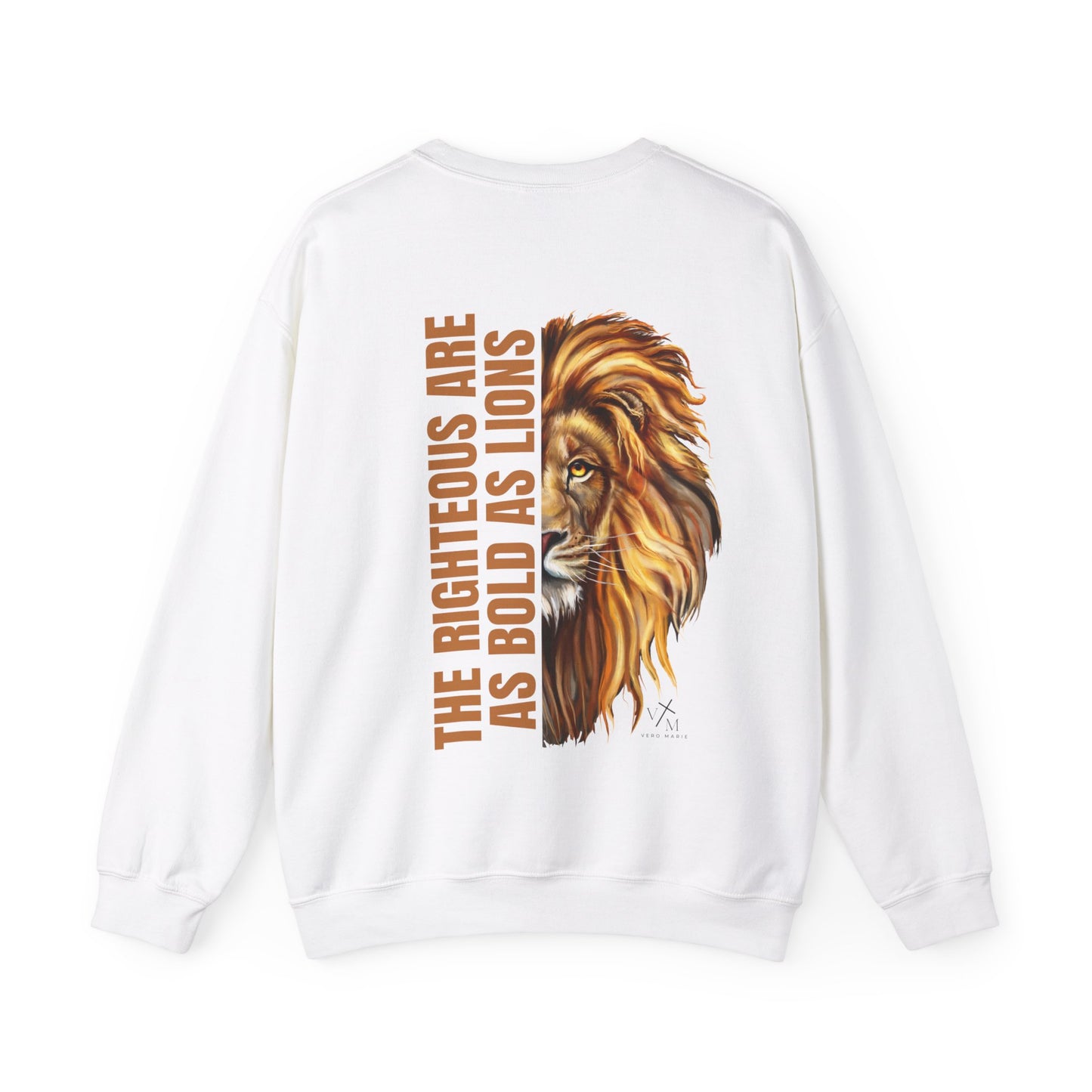 VM "Proverbs 28:1" - Unisex Crewneck Sweatshirt