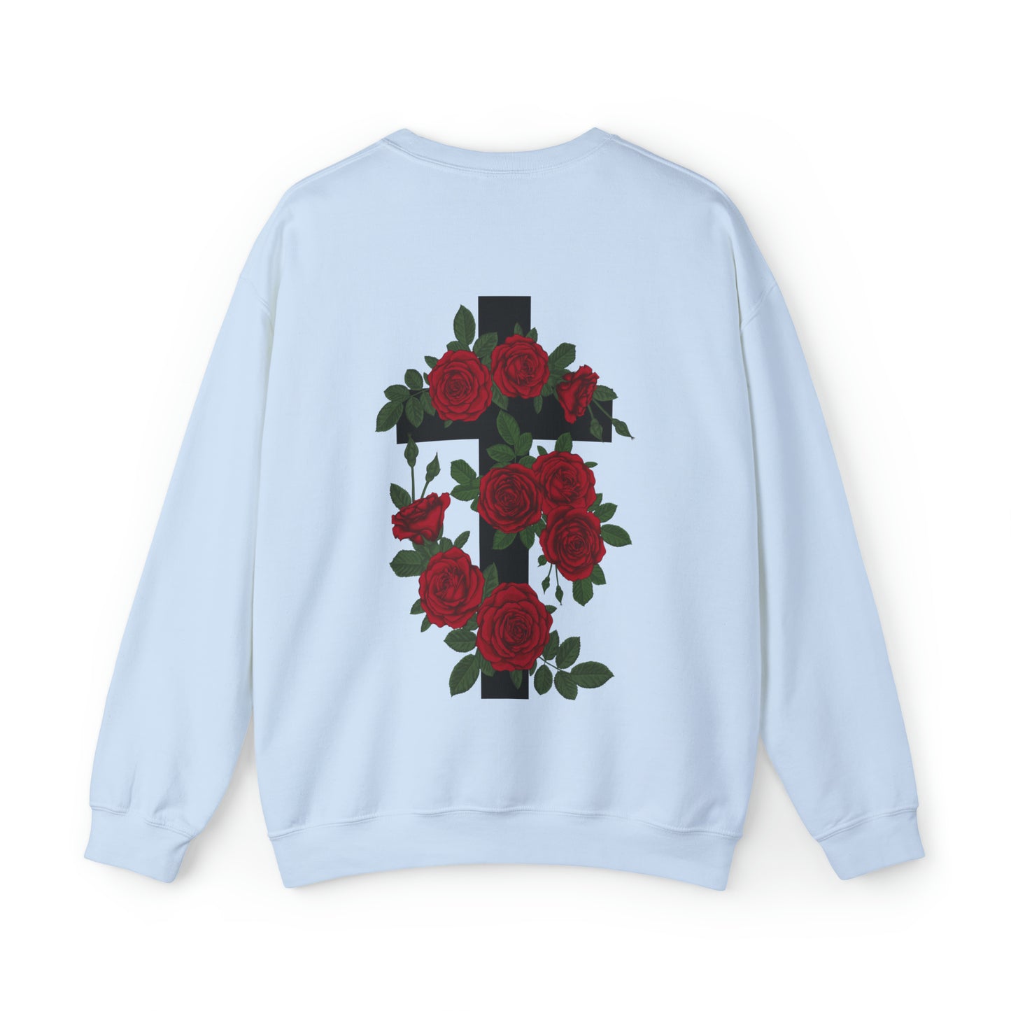 VM "Cross with Roses" - Unisex Crewneck Sweatshirt