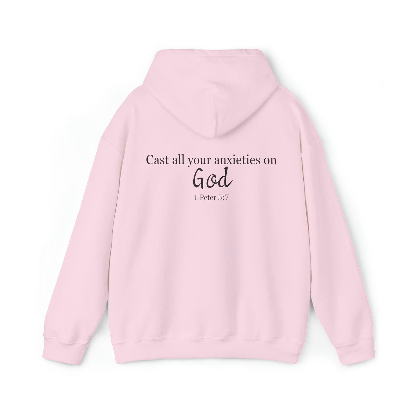 VM "Cast all your anxieties on God" - Unisex Hooded Sweatshirt