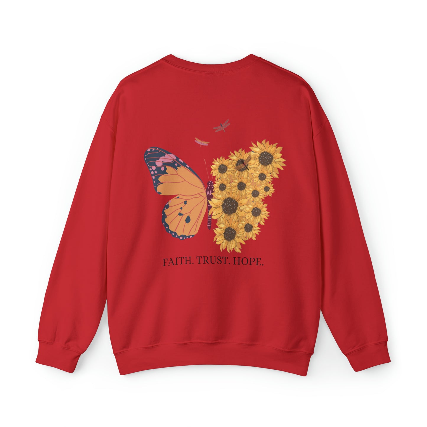 VM "Butterfly- Faith. Trust. Hope. " - Unisex Crewneck Sweatshirt
