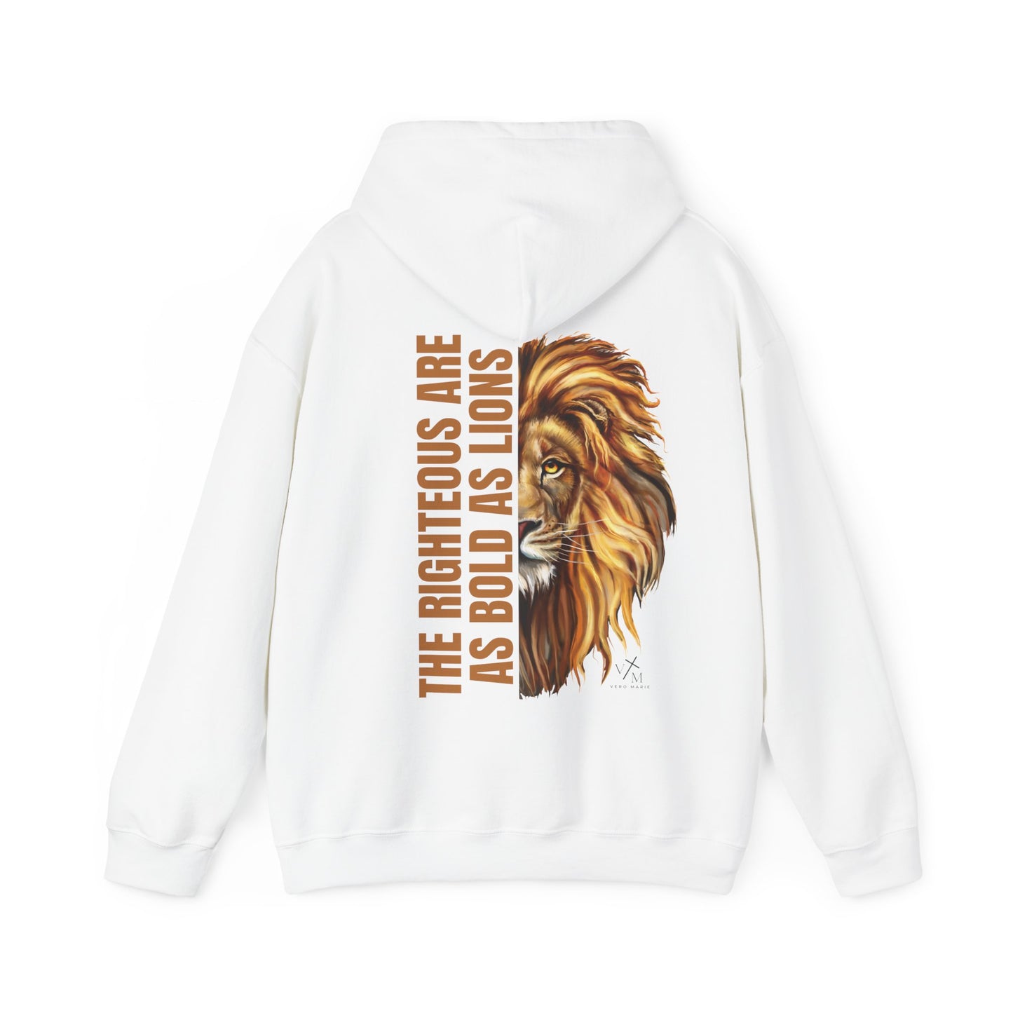 VM "Proverbs 28:1" - Unisex Hooded Sweatshirt