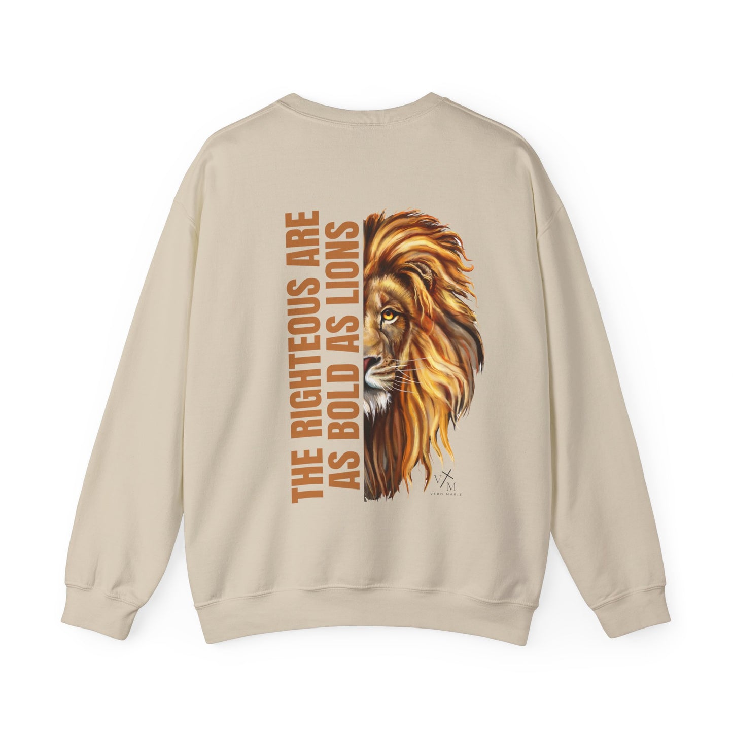 VM "Proverbs 28:1" - Unisex Crewneck Sweatshirt