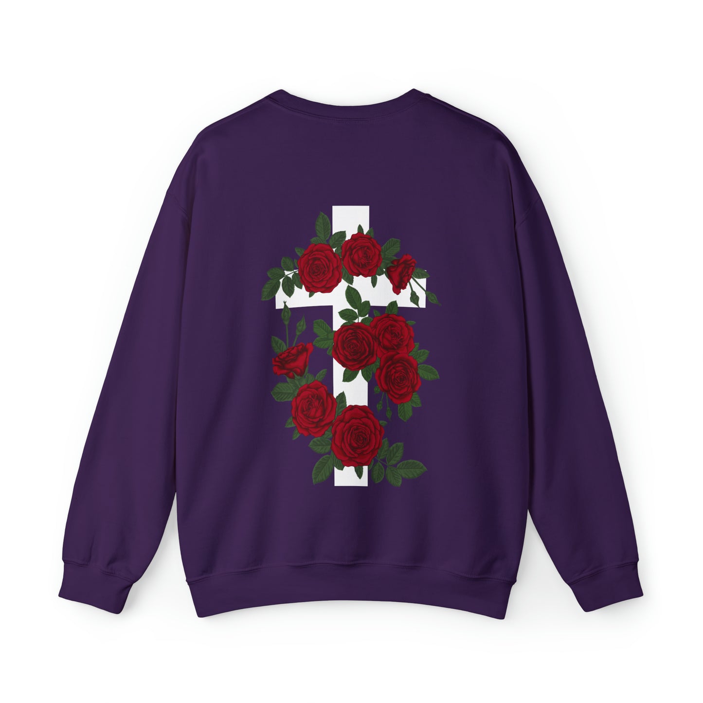 VM "Cross with Roses" - Unisex Crewneck Sweatshirt