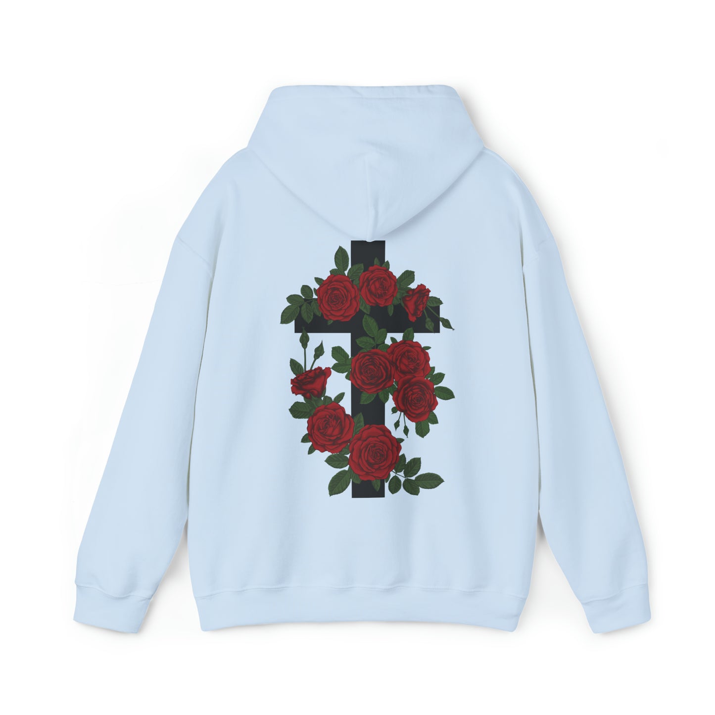 VM "Cross with Roses" - Unisex Hooded Sweatshirt