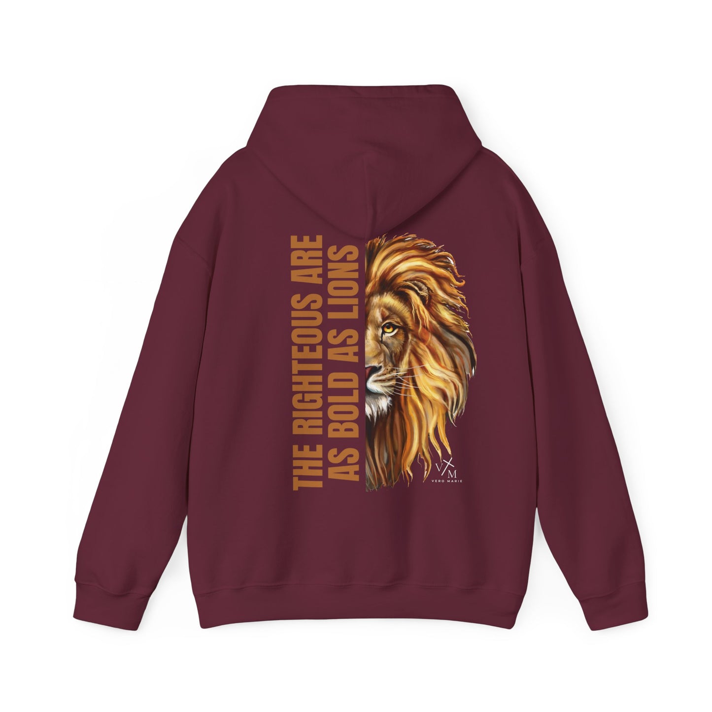 VM "Proverbs 28:1" - Unisex Hooded Sweatshirt
