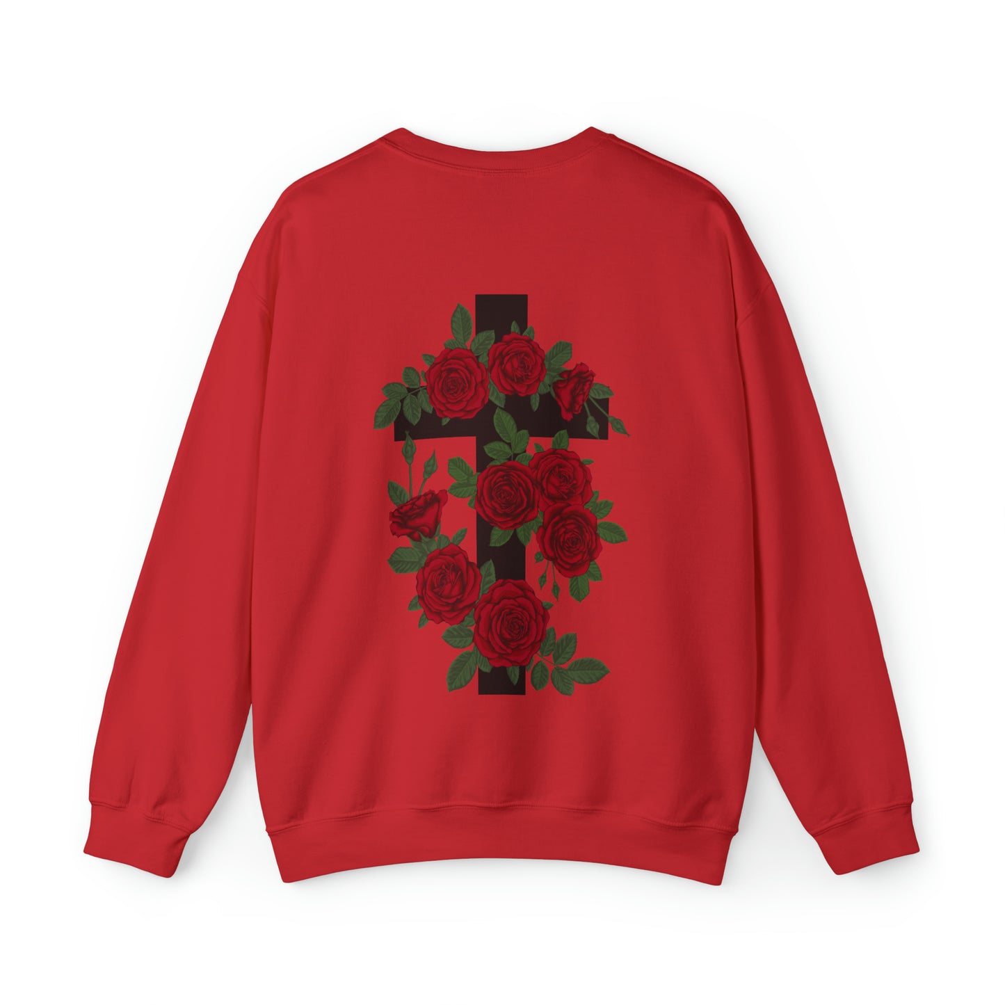 VM "Cross with Roses" - Unisex Crewneck Sweatshirt