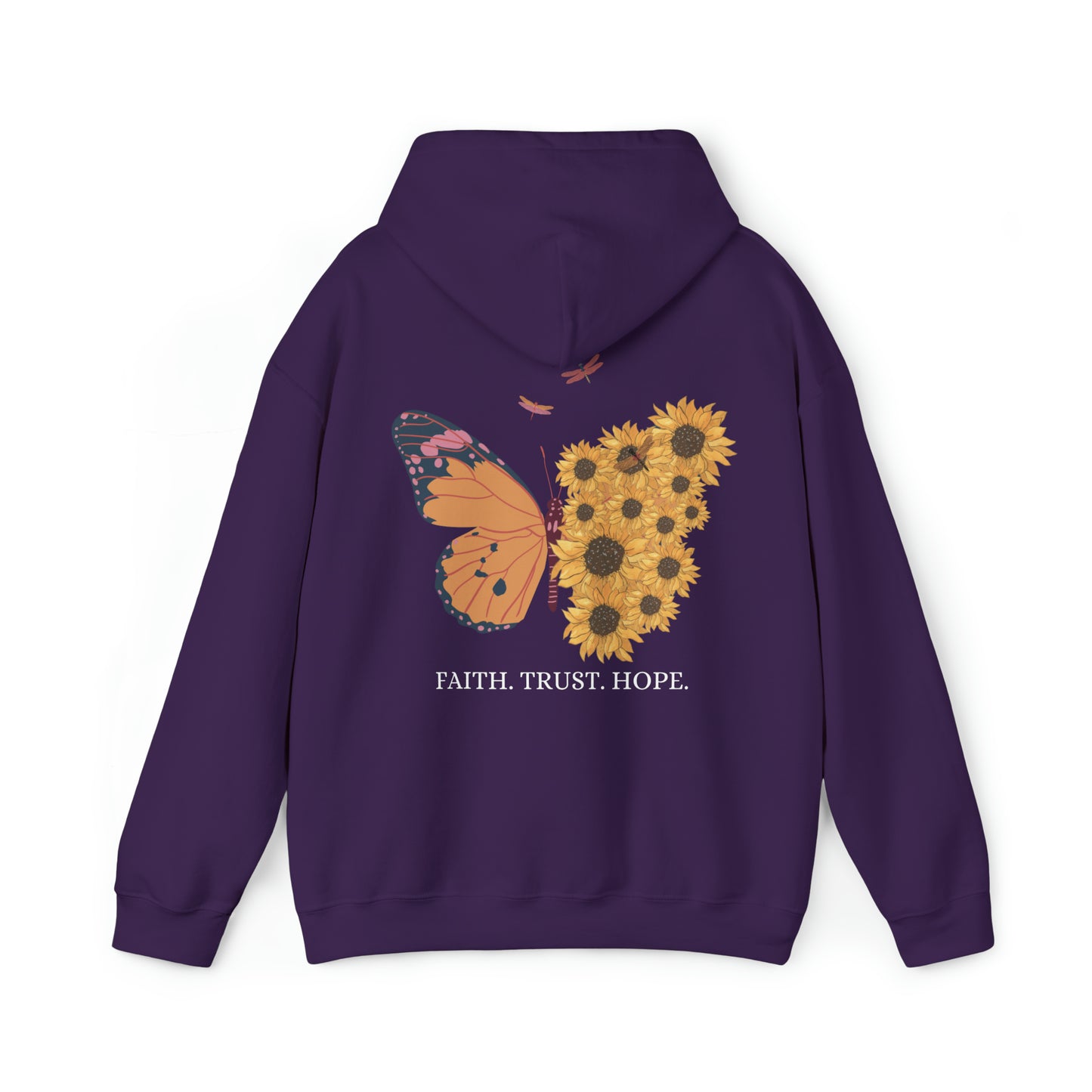 VM "Butterfly- Faith. Trust. Hope. " - Unisex Hooded Sweatshirt