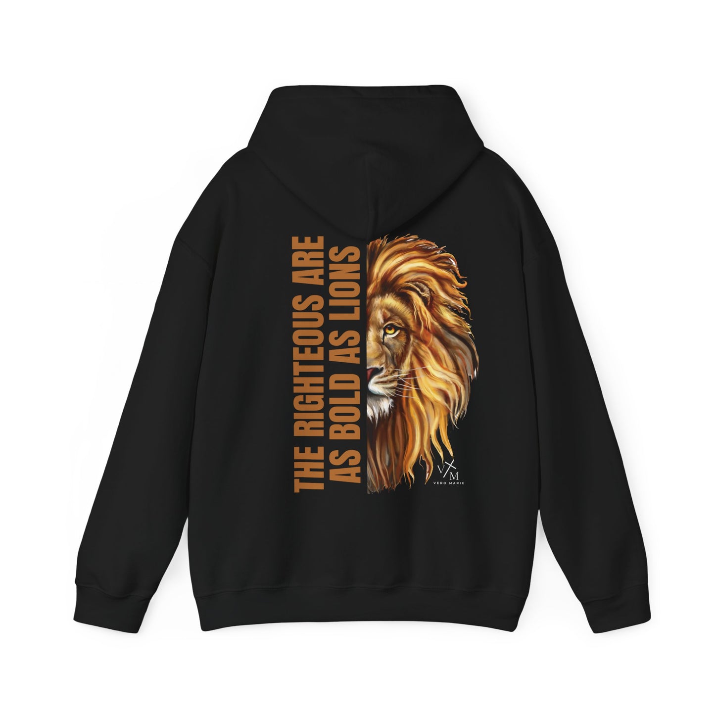 VM "Proverbs 28:1" - Unisex Hooded Sweatshirt