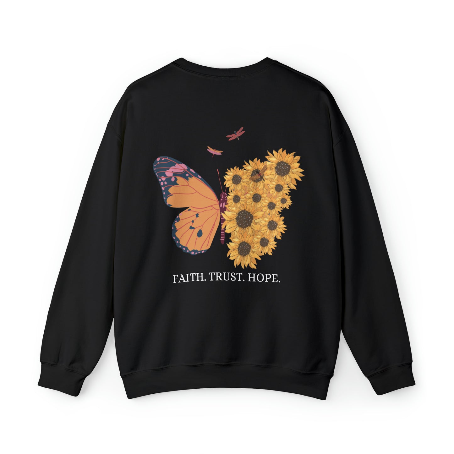VM "Butterfly- Faith. Trust. Hope. " - Unisex Crewneck Sweatshirt