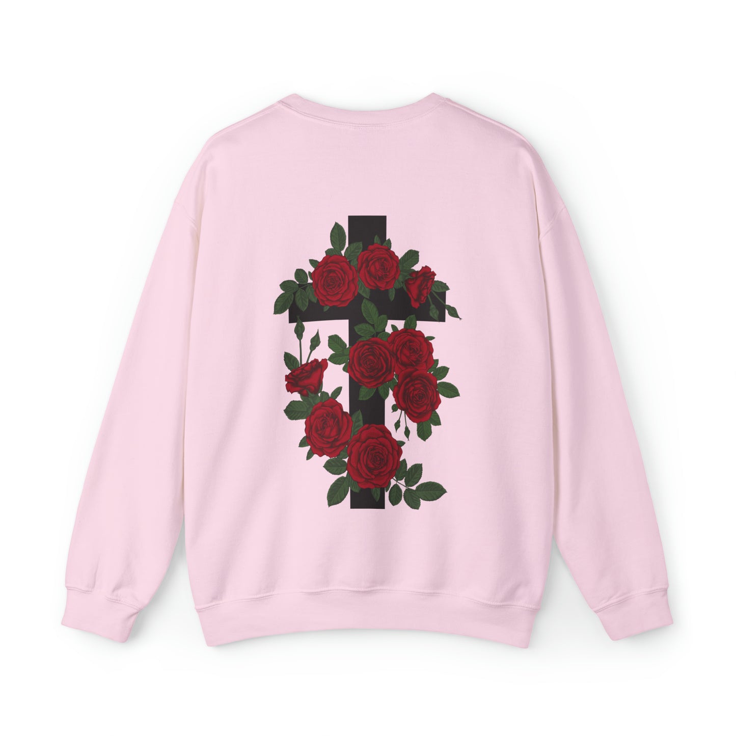VM "Cross with Roses" - Unisex Crewneck Sweatshirt