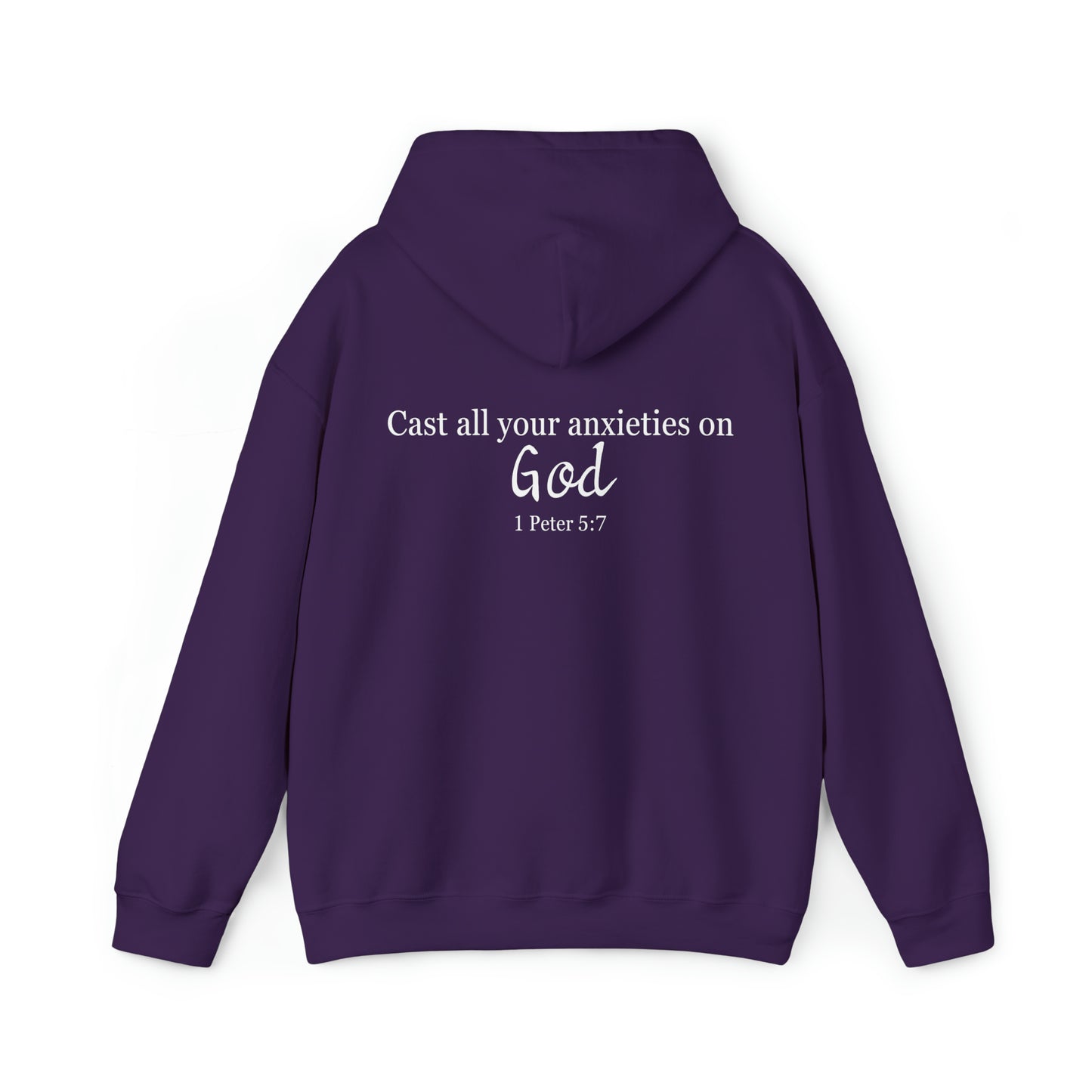 VM "Cast all your anxieties on God" - Unisex Hooded Sweatshirt