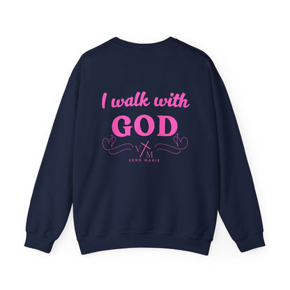 VM "I Walk with God" Unisex Crewneck Sweatshirt