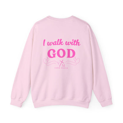VM "I Walk with God" Unisex Crewneck Sweatshirt