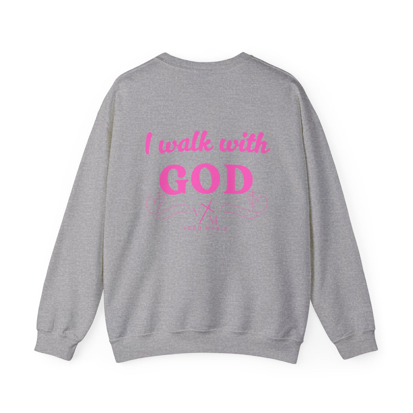 VM "I Walk with God" Unisex Crewneck Sweatshirt