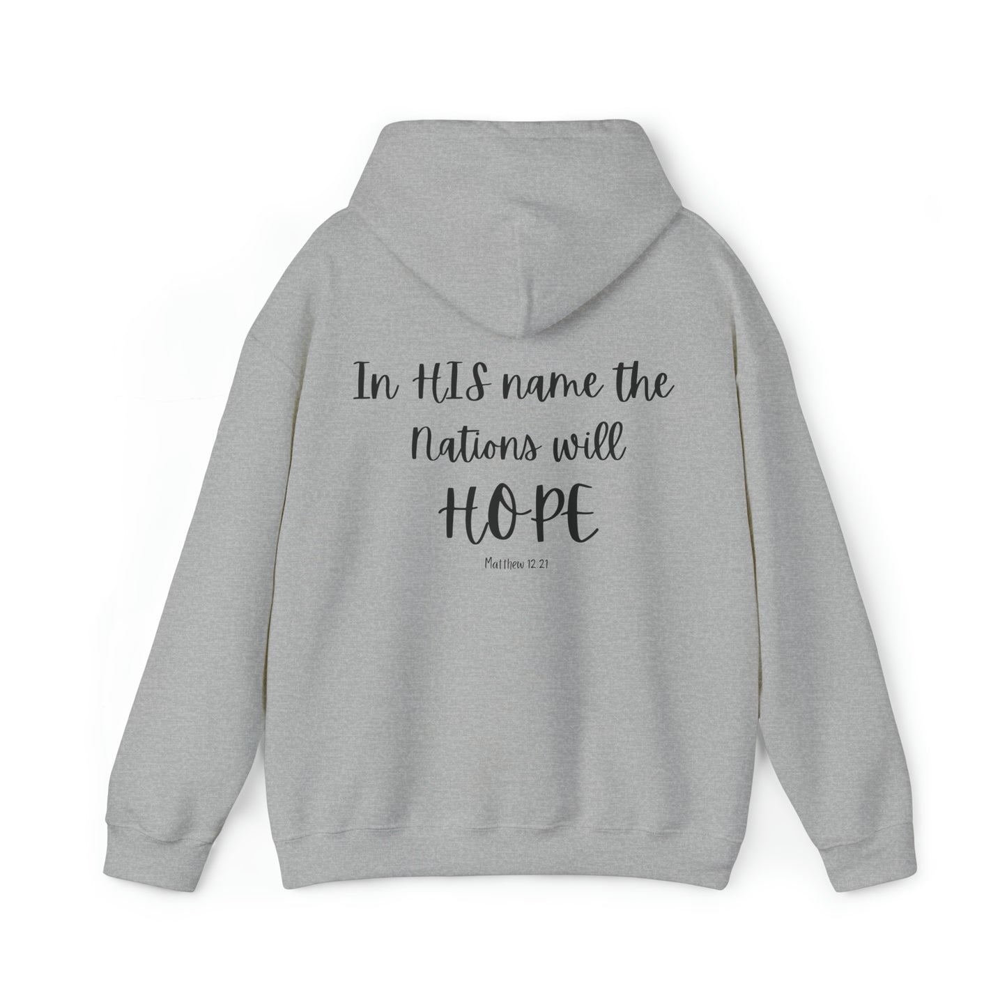 VM "In HIS name the nations will HOPE" - Unisex Hooded Sweatshirt