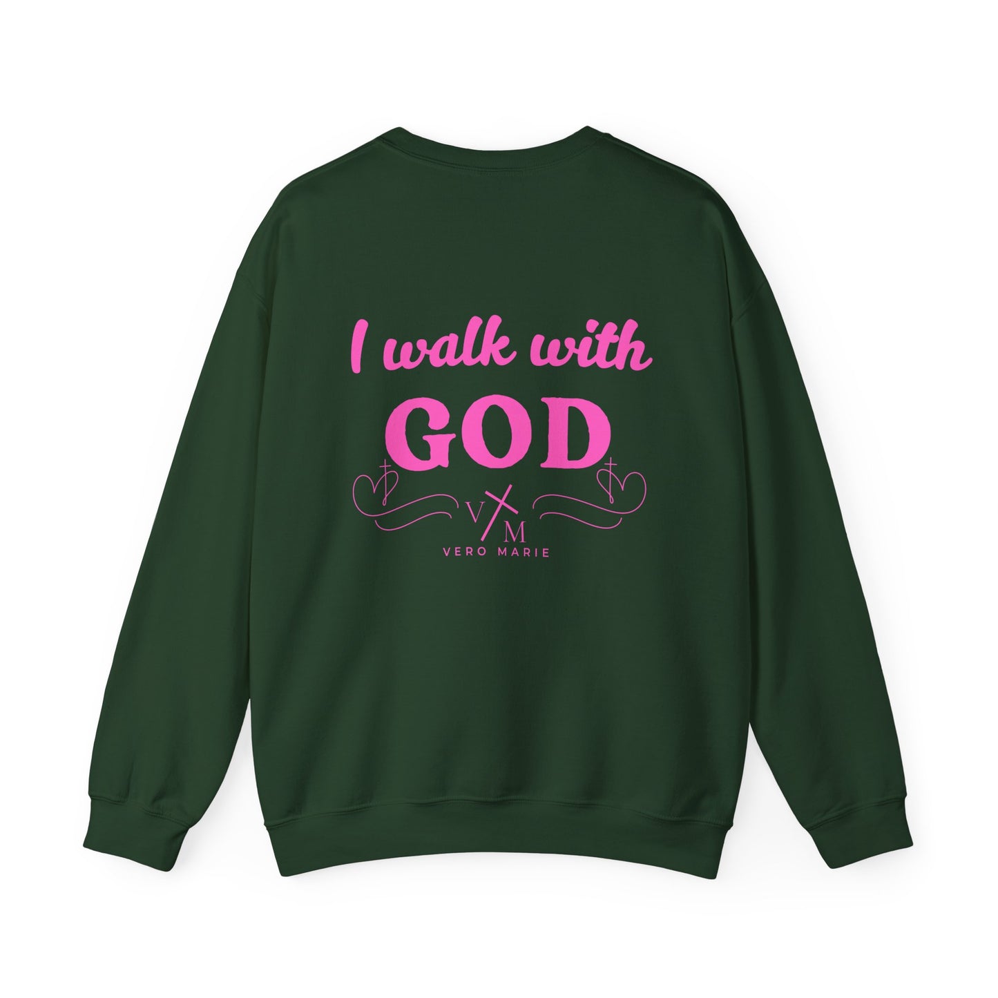 VM "I Walk with God" Unisex Crewneck Sweatshirt