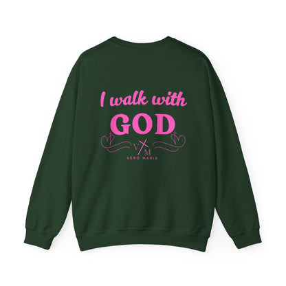 VM "I Walk with God" Unisex Crewneck Sweatshirt