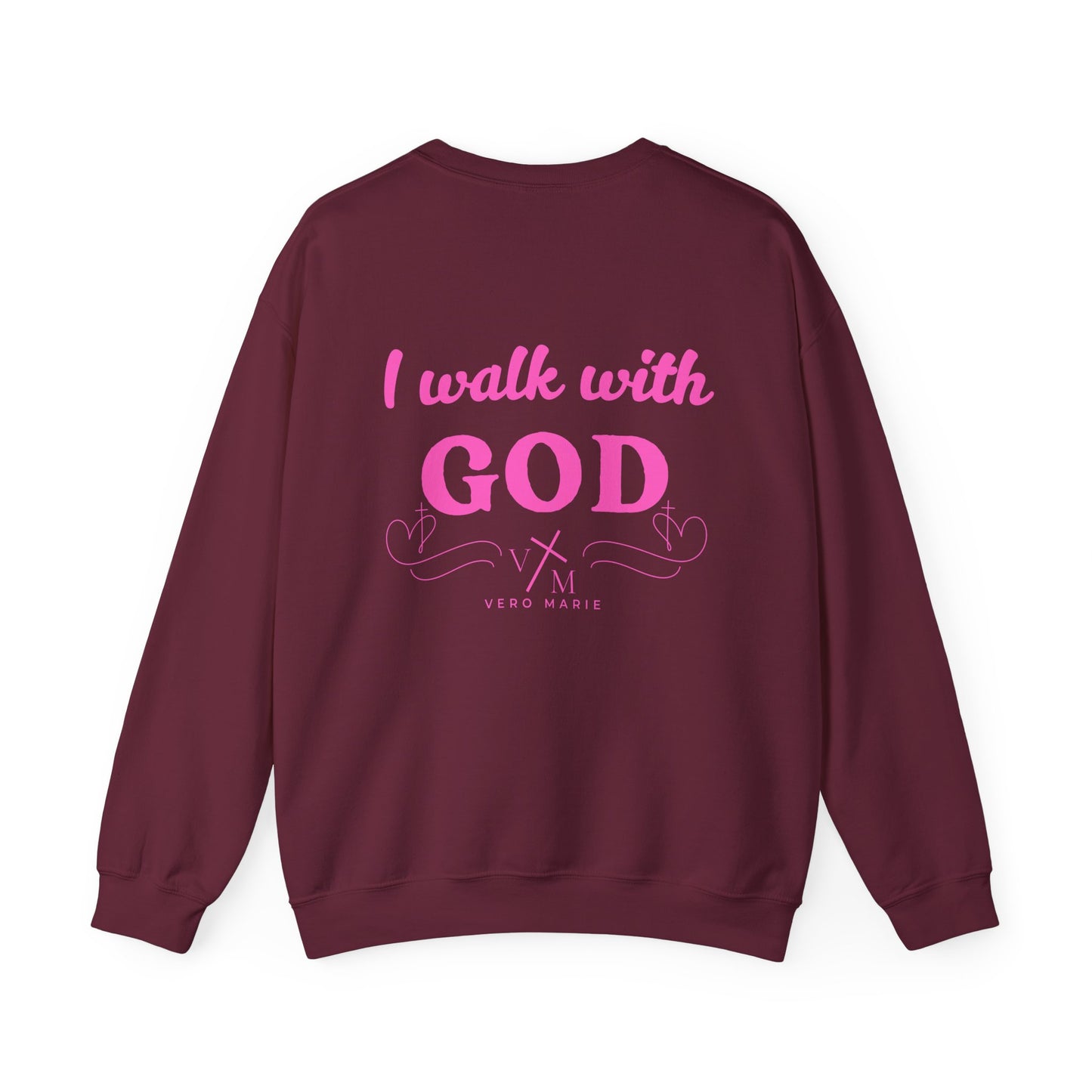 VM "I Walk with God" Unisex Crewneck Sweatshirt