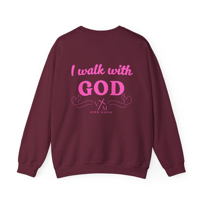 VM "I Walk with God" Unisex Crewneck Sweatshirt