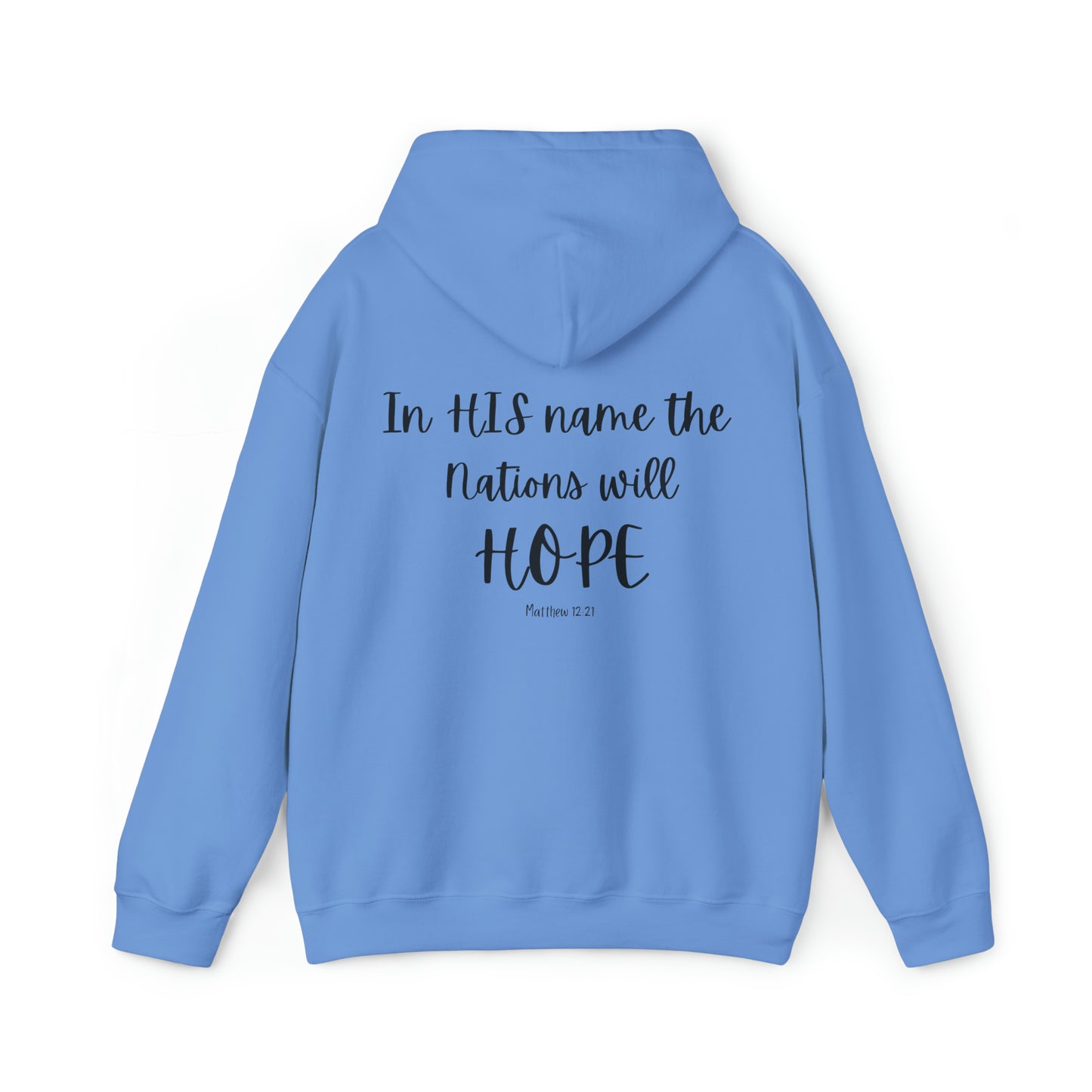VM "In HIS name the nations will HOPE" - Unisex Hooded Sweatshirt