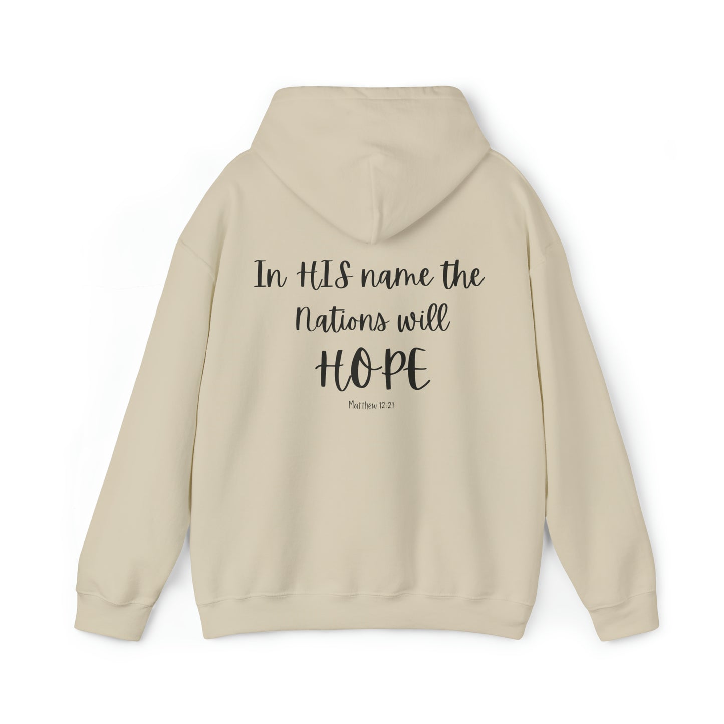 VM "In HIS name the nations will HOPE" - Unisex Hooded Sweatshirt