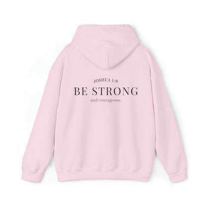 VM "BE STRONG and courageous." - Unisex Hooded Sweatshirt