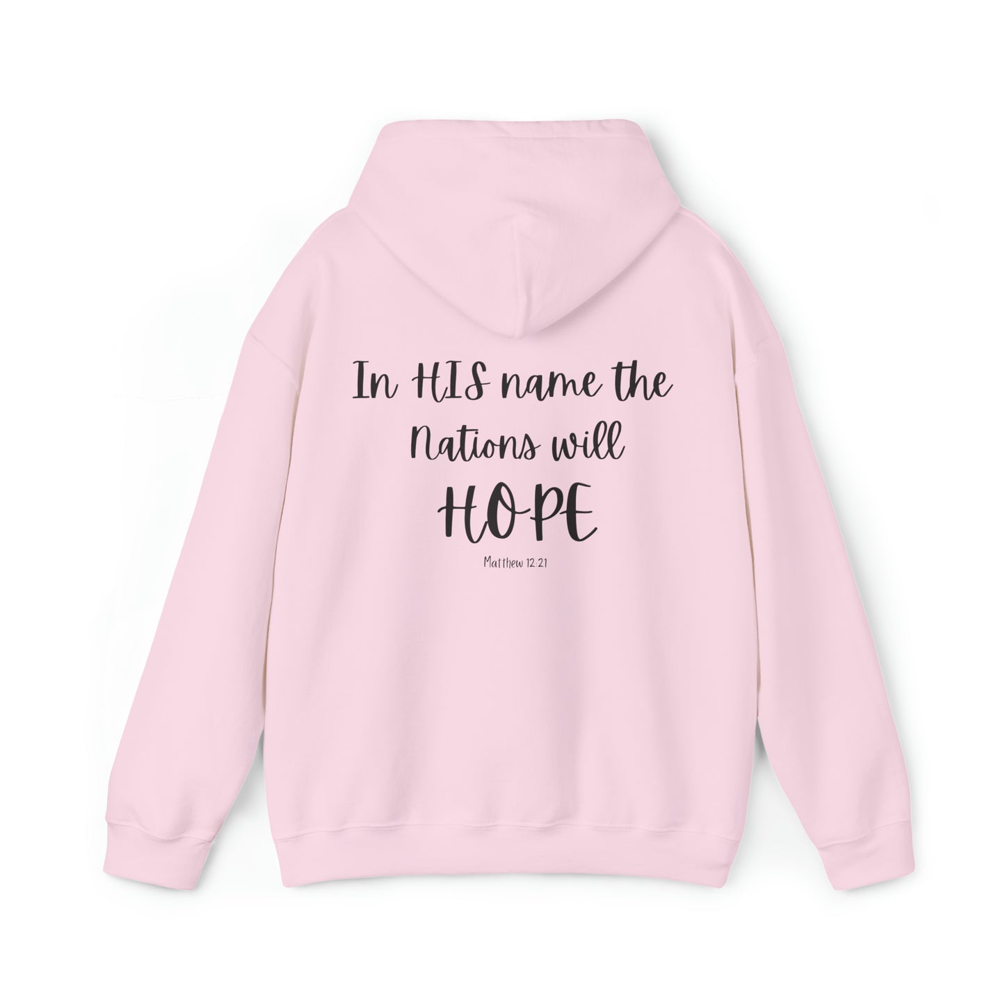 VM "In HIS name the nations will HOPE" - Unisex Hooded Sweatshirt