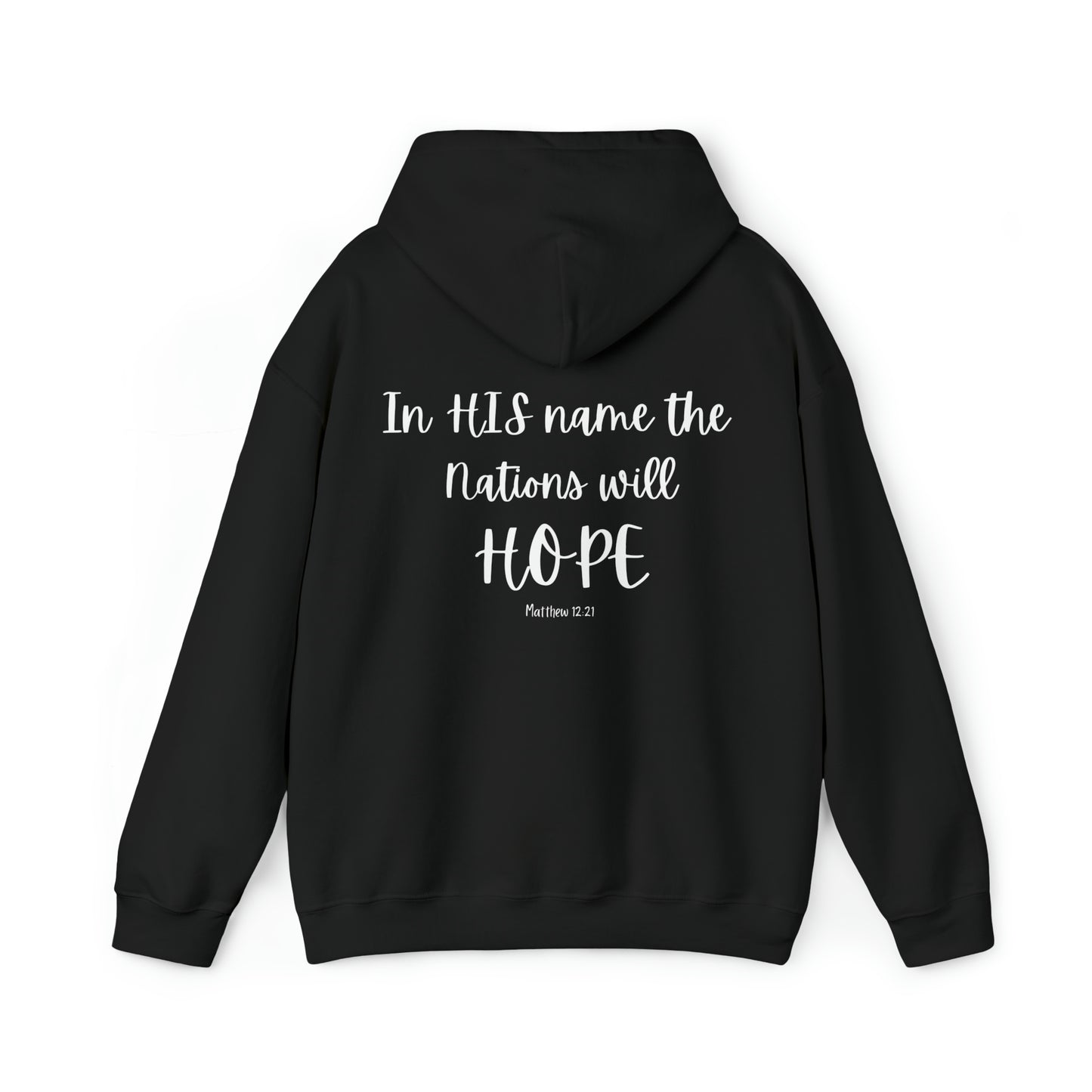 VM "In HIS name the nations will HOPE" - Unisex Hooded Sweatshirt