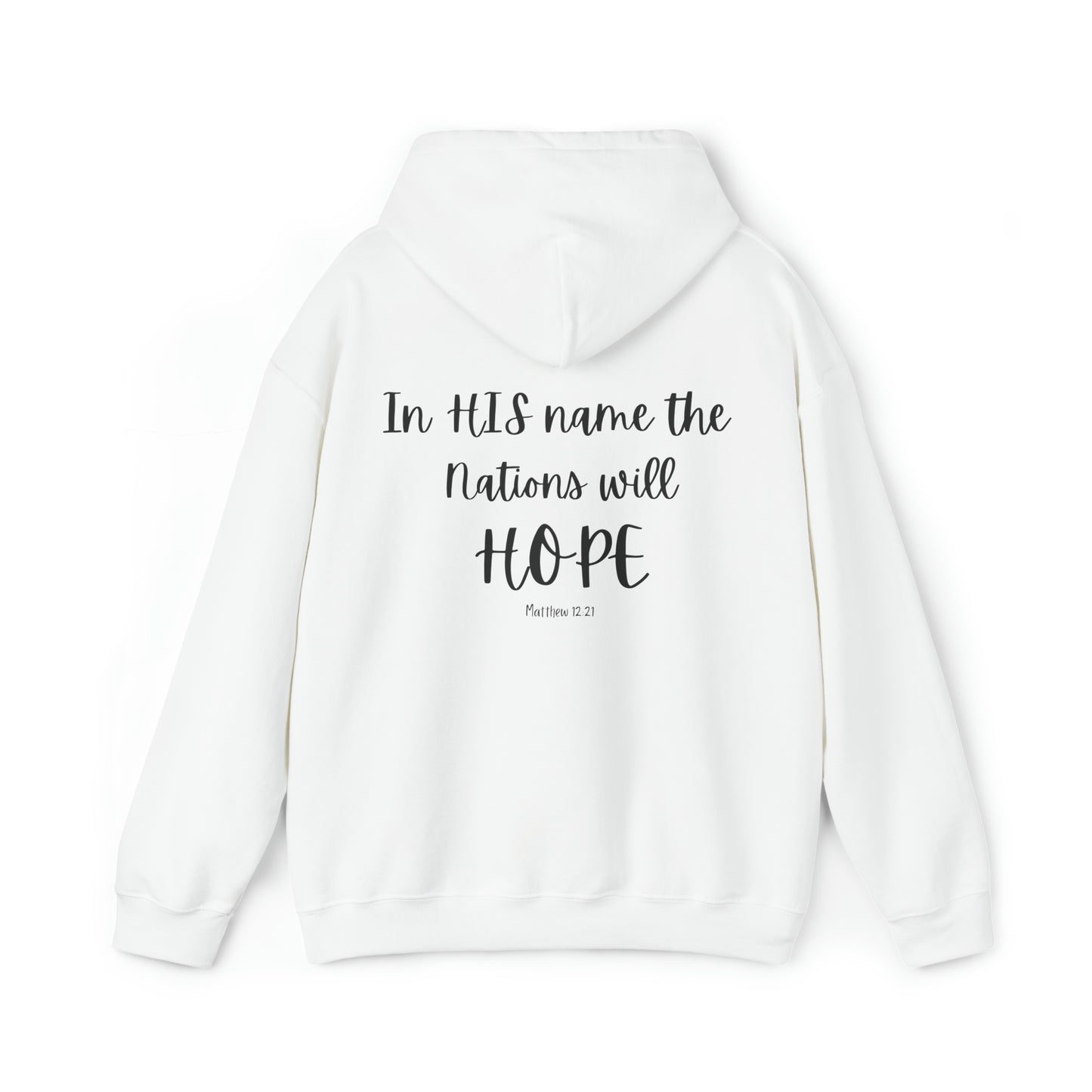 VM "In HIS name the nations will HOPE" - Unisex Hooded Sweatshirt