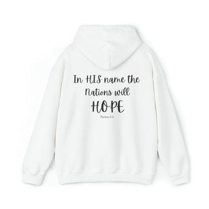 VM "In HIS name the nations will HOPE" - Unisex Hooded Sweatshirt
